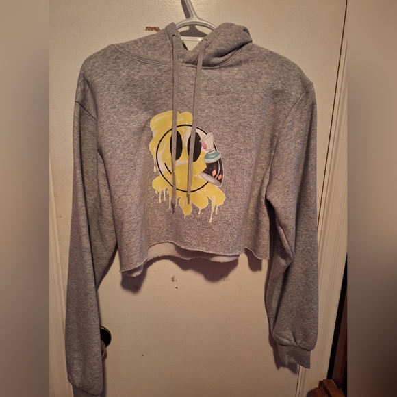 Cropped sweatershirt/hoodie - Picture 1 of 4